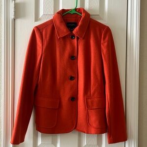 Orange Wool Blend Banana Republic Jacket